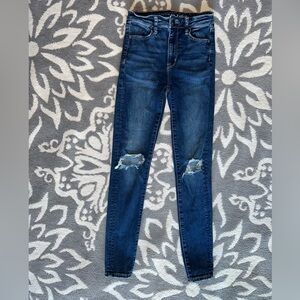 AE American Eagle Jeans NE(X)T Level Stretch Skinny Size 0 R